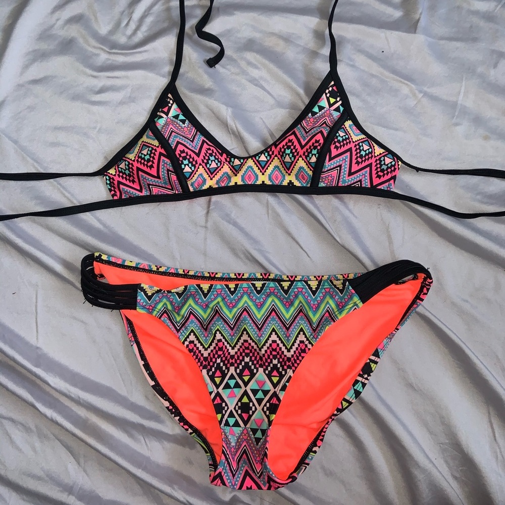 aztec pattern swim suit